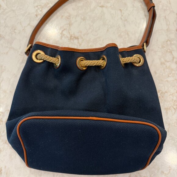 Michael Kors Navy Blue Nautical Bucket Bag - Picture 5 of 7